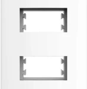 PLACA 4X2 2 POSTO DISTANCIADO COM SUPORTE BRANCO INOVAPRO