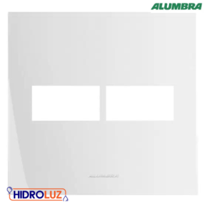 PLACA 4X4 2 POSTO DISTANCIADO COM SUPORTE INOVAPRO BRANCO