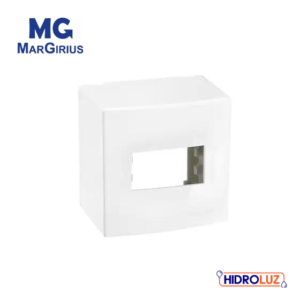 CAIXA SOBREPOR 75X75 1 POSTO C/ SUPORTE BR SLEEK