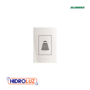 CAMPAINHA EMBUTIDA CIGAR BIVOLT COM PLACA 4X2 BRANCO