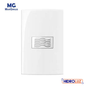 PLACA 4X2 1P C/ MODULO CIGARRA 127V  BRANCO SLEEK