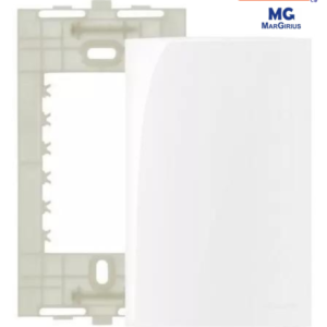 PLACA 4X2 CEGA BRANCO C/ SUPORTE SLEEK