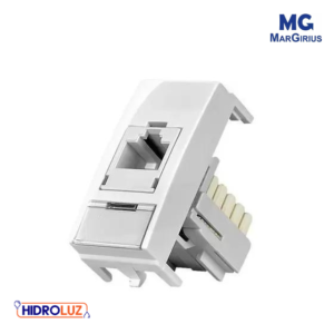 MODULO RJ45 INFORMATICA CAT5E BRANCO SLEEK