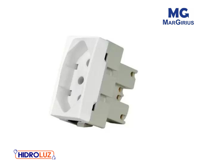 MODULO TOMADA 2P+T 10A 250V BRANCO SLEEK