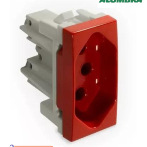 TOMADA 2P+T 20A MÓDULO PRO VERMELHO