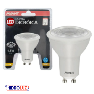 LAMPADA LED DICROICA MR16 GU10 4,8W 2700K