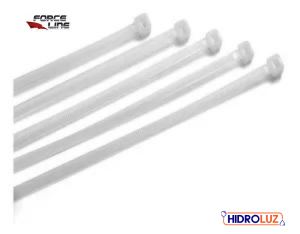 ABRAÇADEIRA DE NYLON 2.5MM X 100MM BRANCA 100UN