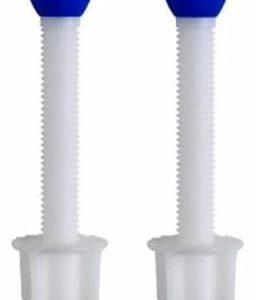 KIT PARAFUSO PVC FIXADOR M10 X 80,0MM P/CAIXA ACOPLADA