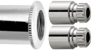 PROLONGADOR PARA REGISTRO ABS 4 ESTRIAS CROMADO PADRAO DECA 40MM